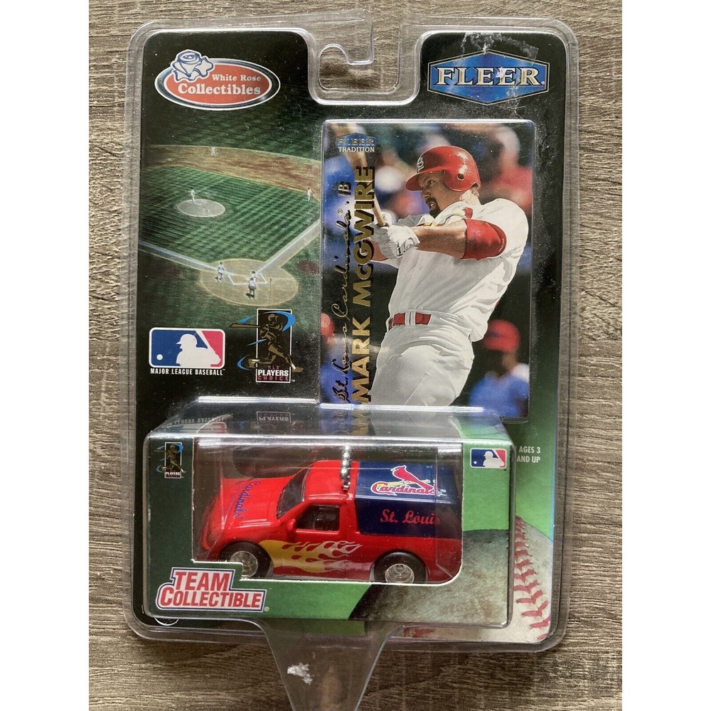 WHITE ROSE COLLECT MLB 1999 FLEER MARK McGWIRE CARDINALS Card & Die Truck New